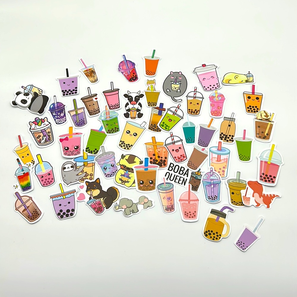 Boba sticker bundle